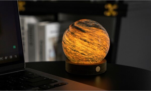 Ciemnobrązowa/w ciemnym naturalnym kolorze dekoracja świetlna na USB ø 8 cm Stellar Ocean – Gingko