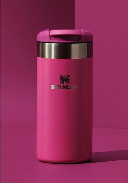 Różowy kubek termiczny ze stali nierdzewnej 350 ml AeroLight™ Transit Mug Violet Blossom – Stanley