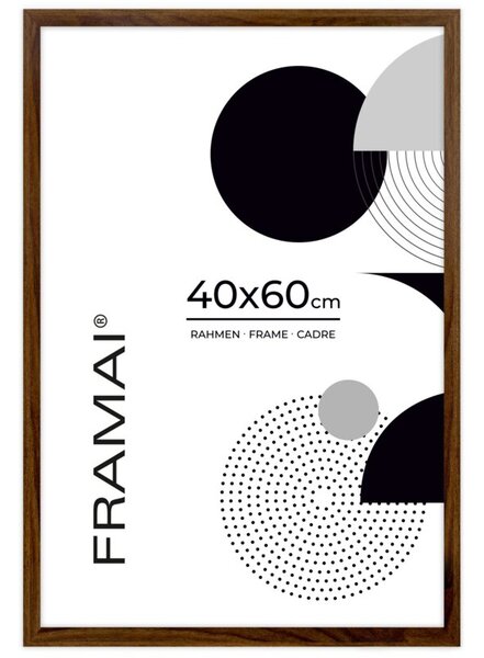 Brązowa ramka na zdjęcia w rozmiarze 40x60 cm FRAMAI®