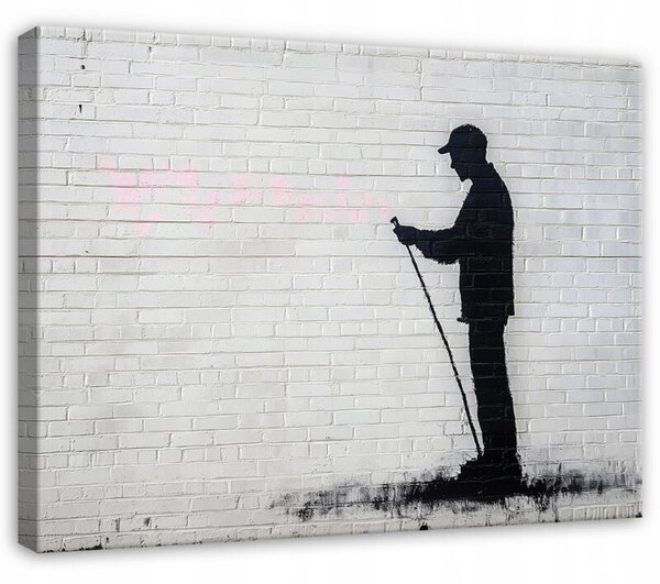 Obraz Na Płótnie Graffiti Szary Do Sypialni Salonu 60x40