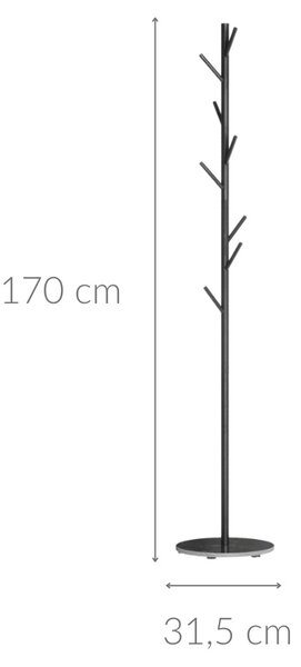 Wieszak stojący MARE, 170 cm