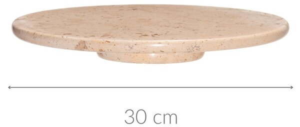 Obrotowa taca marmurowa, Ø 30 cm