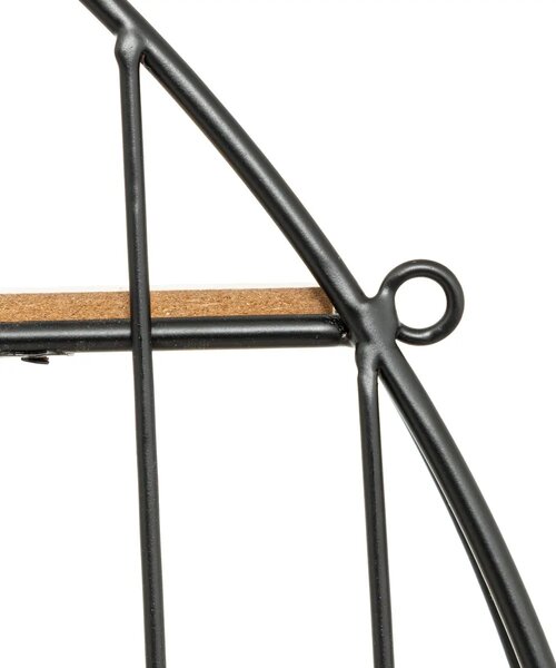 Okrągła półka wisząca z lustrem ZINA, Ø 56 cm