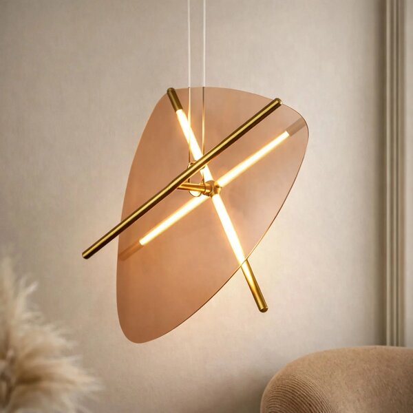 Nowoczesna szklana lampa wisząca LED C5-H49