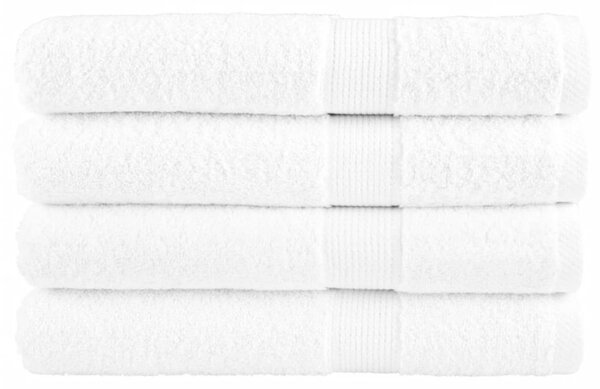 Ręczniki premium, solund, 4 szt., białe, 80x200 cm, 600 g/m²
