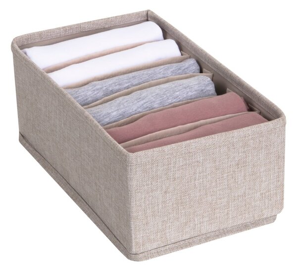 Beżowy organizer do szuflady z przegródkami Bigso Box of Sweden Drawer, 16,5x11 cm