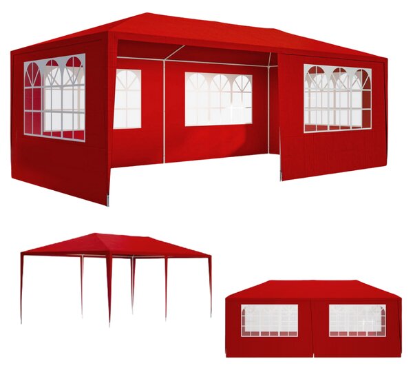 Namiot imprezowy NEAPOL, 3x6m, czerwona Jurhan