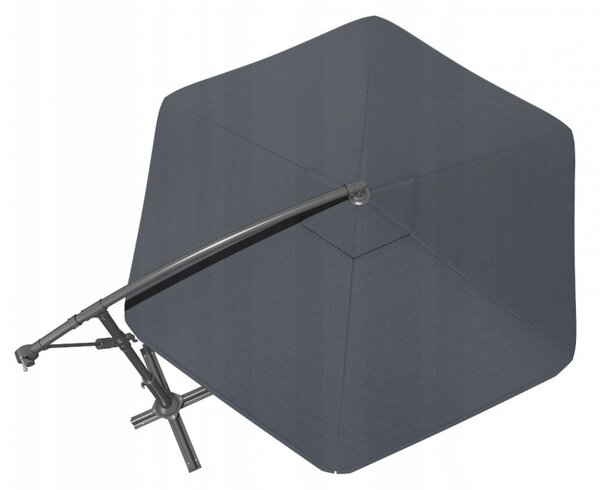 Składany parasol ogrodowy ARCADIA 300 cm, szary
