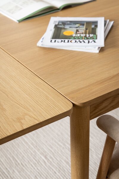PACIFIC Dąb Naturalny 200x100 cm (+2 dokładki 50 cm) - STÓŁ DREWNIANY W STYLU BOHO/SKANDYNAWSKIM ROZKŁADANY DO 300 cm!
