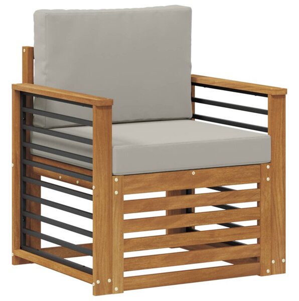 Zestaw mebli ogrodowych z litego drewna akacjowego - elegancki i funkcjonalny design na taras