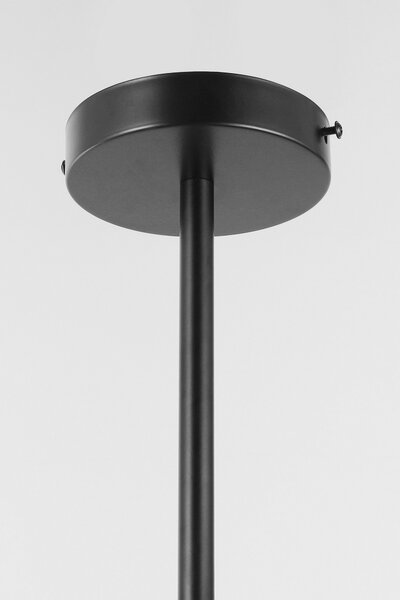 LAMPA WISZĄCA SUFITOWA PLAFON NOWOCZESNA CZARNA BIAŁE KULE FINO 5 LED