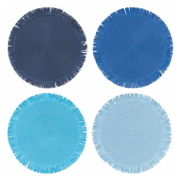 Papierowe maty stołowe zestaw 4 szt. ø 38 cm Shades of Ocean – VDE Tivoli 1996