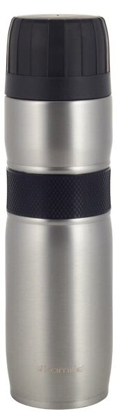 Stalowy termos Kubek termiczny na kawę z antypoślizgowym uchwytem 950ML 2 odcienie szarości KAMILLE