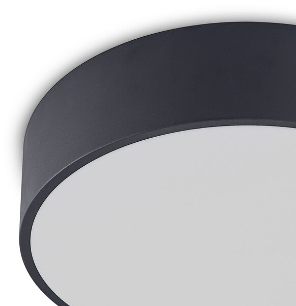 Lampa sufitowa LED Noabelle Arcchio, możliwość ściemniania, czarny, kuchnia, metal, nowoczesny