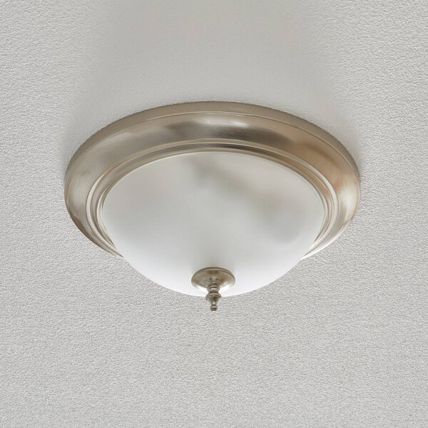 Westinghouse Lampa sufitowa Harwell, możliwość ściemniania, aluminiowy / szary / cynkowy, salon / jadalnia, metal, antyczny