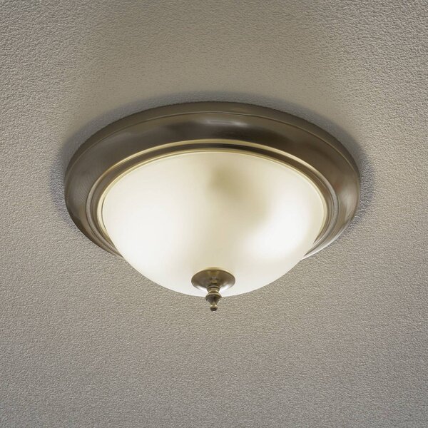 Westinghouse Lampa sufitowa Harwell, możliwość ściemniania, aluminiowy / szary / cynkowy, salon / jadalnia, metal, antyczny