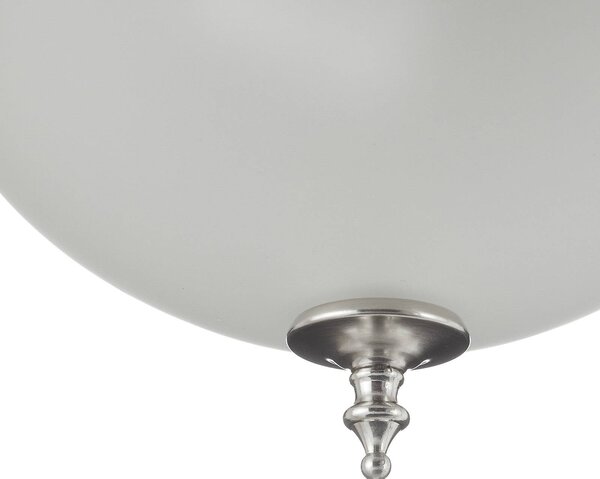 Westinghouse Lampa sufitowa Harwell, możliwość ściemniania, aluminiowy / szary / cynkowy, salon / jadalnia, metal, antyczny