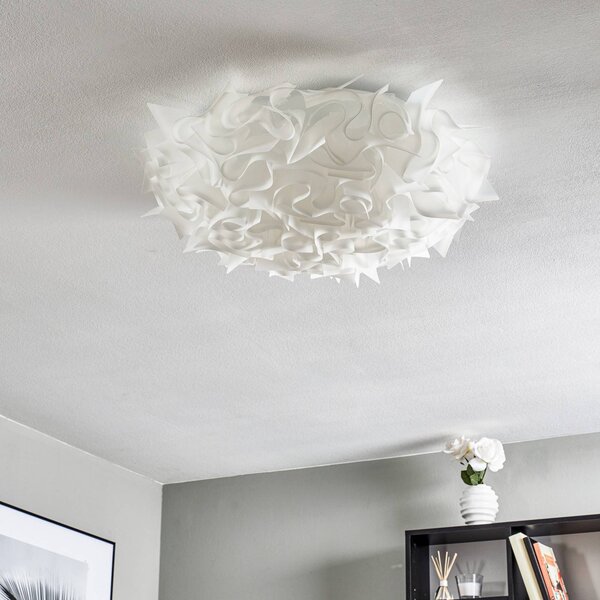 Slamp Lampa sufitowa designerska VELI, możliwość ściemniania, biały / opal, salon / jadalnia, tworzywo sztuczne, design