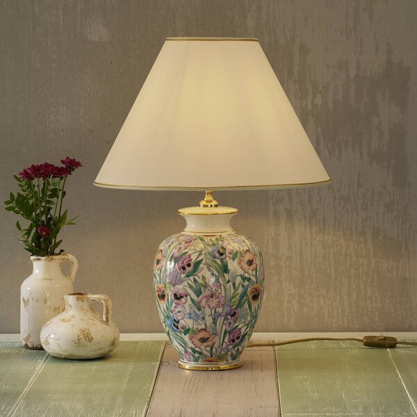 Austrolux Lampa stołowa GIARDINO, biały / opal, salon / jadalnia, ceramika, nowoczesny
