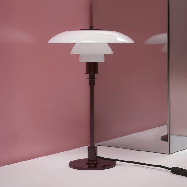 Lampa Stołowa Louis Poulsen, PH 3/2, czerwony, salon, szkło, design