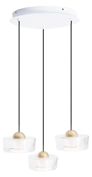 MAXLIGHT MAXLIGHT P0543 - LED Żyrandol na lince LIPARI LED/22W/230V śr. 35 cm przezroczysty MA0099