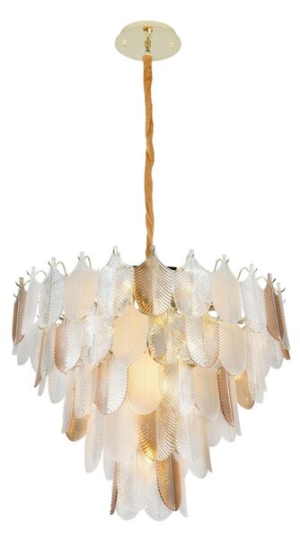 MAXLIGHT MAXLIGHT P0418 - Żyrandol na łańcuchu ARWENA 15xE14/40W/230V śr. 80 cm złoty MA0091