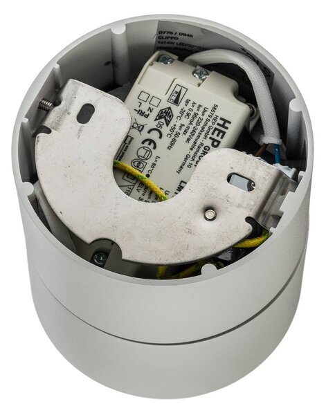 Egger Licht Reflektor LED Clippo DLS, biały, 2700 K, ściemniany Clippo, możliwość ściemniania, biały / opal, salon / jadalnia, aluminium, nowoczesny