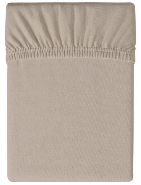 Prześcieradło Jersey cappuccino 90 x 200 cm