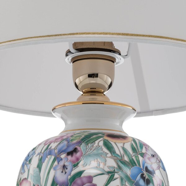 Austrolux Lampa stołowa GIARDINO, biały / opal, salon / jadalnia, ceramika, nowoczesny