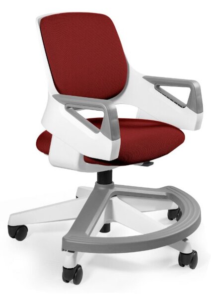 Ergonomiczny fotel dla dziecka ROOKEE deepred tkanina