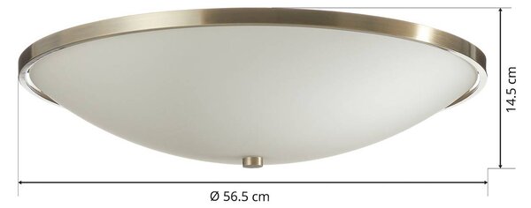 ORION Lampa sufitowa TALYA, możliwość ściemniania, brązowy / mosiężny, salon / jadalnia, metal, antyczny