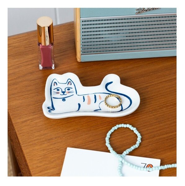 Stojak na biżuterię ceramiczny Cat – Rex London