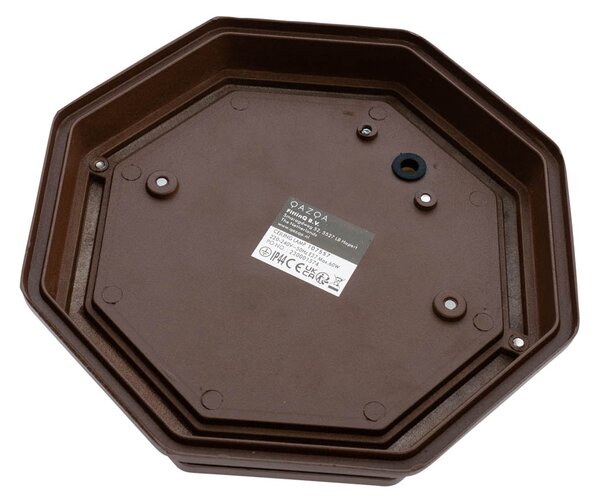 Rustykalna lampa sufitowa rdzawo brązowa 21,3 cm IP44 - Bri