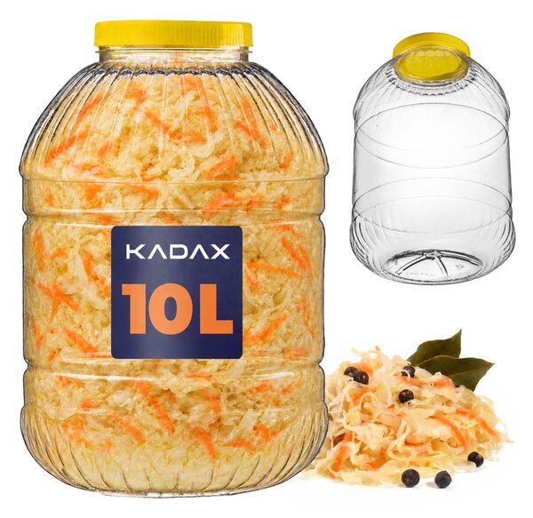 Słoik plastikowy 10L żółty