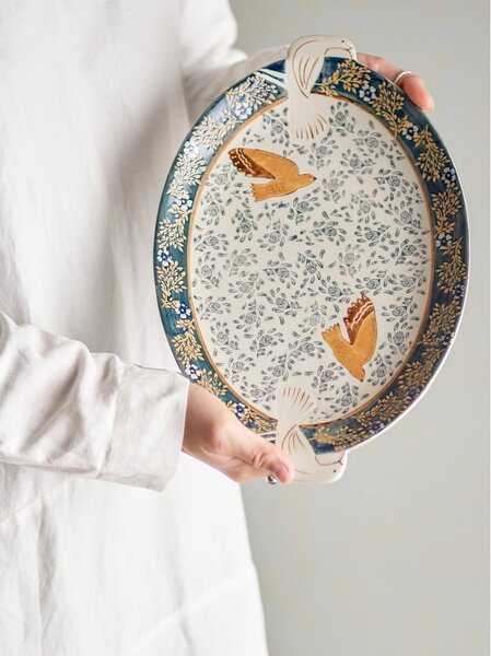 Kamionkowa taca 25x34 cm Hezha – Bloomingville