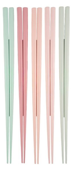 Bambusowe sztućce 5 szt. dla 5 osób Pastel – Sass & Belle