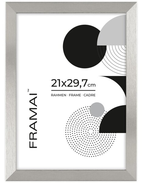 Srebrna ramka na zdjęcia w rozmiarze 21x29,7 cm FRAMAI®