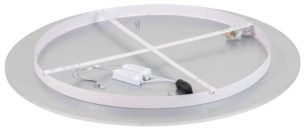 Lampa sufitowa LED Narima Lindby, aluminiowy / szary / cynkowy, kuchnia, tworzywo sztuczne, nowoczesny