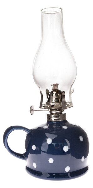 Ceramiczna lampa naftowa (wysokość 28 cm) – Dakls