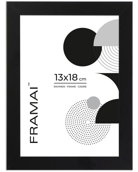 Czarna ramka na zdjęcia w rozmiarze 13x18 cm FRAMAI®