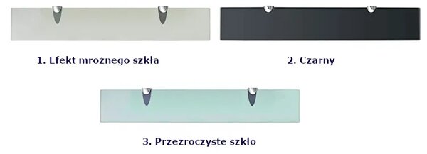 Nowoczesna półka szklana 60x10 G0-B08