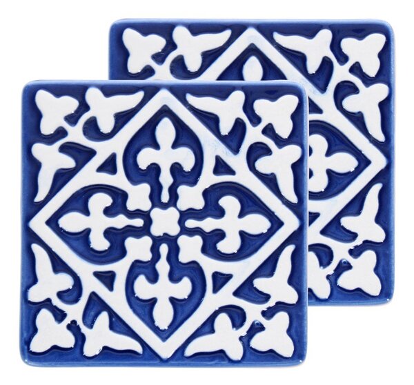 Niebieskie podkładki zestaw 2 szt. ceramiczne – Rex London