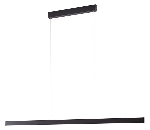 Lampa Wisząca Lucande, Mylosh, ściemnialny, czarny, jadalnia, aluminium, nowoczesny