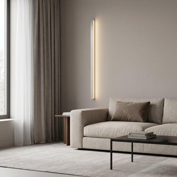 Lampa Ścienna Lucande, Kinsley, ściemnialny, metaliczny, salon, metal, nowoczesny