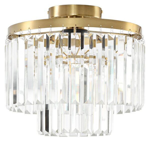 Lampa Sufitowa Lindby, Felicity, ściemnialny, transparentny, salon, szkło, nowoczesny