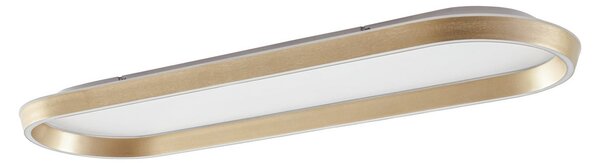 Lampa Sufitowa Lucande, Rylan, ściemnialny, złoty | mosiężny, salon, metal, nowoczesny