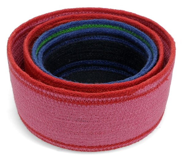 Koszyki zestaw 4 szt. z juty ø 23x11 cm – Rex London
