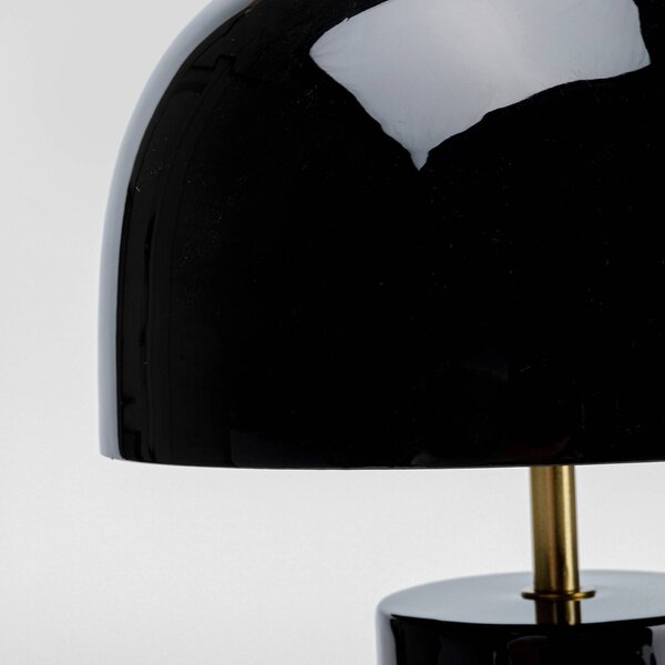 KARE Lampa stołowa design Loungy, czarny, salon / jadalnia, metal, design