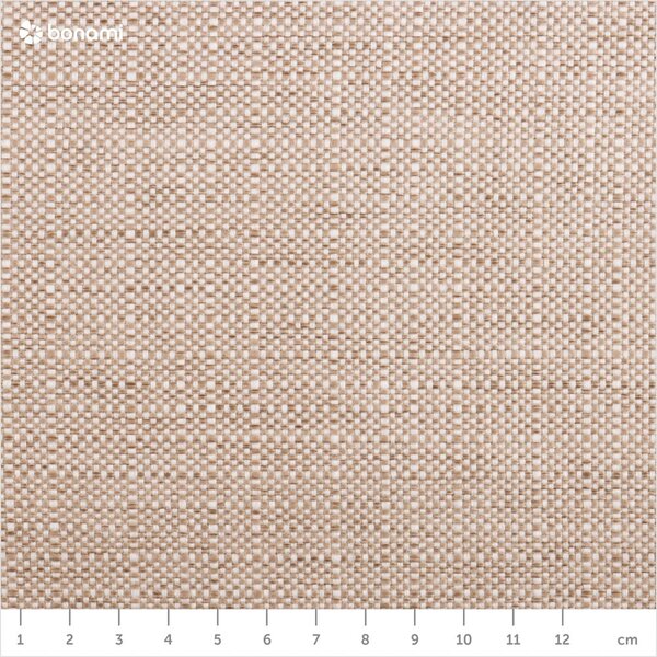 Beżowe tapicerowane łóżko dwuosobowe ze schowkiem i stelażem 200x200 cm Elizabeth – Micadoni