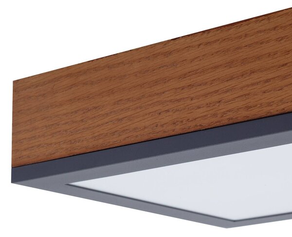 Lampa sufitowa LED Laviona Lindby, jasne drewno, salon / jadalnia, drewno, nowoczesny